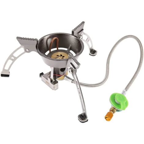 Réchaud à gaz portable BRS pour camping en extérieur, coupe-vent, avec brûleurs à gaz BRS-11