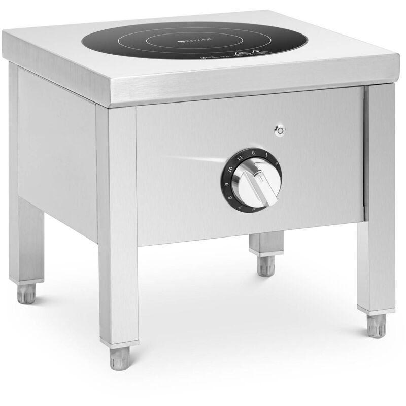 Royal Catering - Réchaud à induction sur pied Réchaud induction 5000 w Acier inoxydable