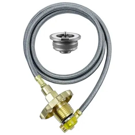 Réchaud de camping conçu pour les réchauds à gaz de camping coréens, adaptateur pour gaz butane, adaptateur de recharge GPL/propane compatible avec les réchauds de cuisine portables australiens.