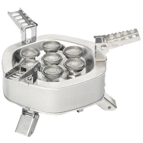 Réchaud de camping coupe-vent 18 000 W, allumage électronique, avec sac de rangement : idéal pour le camping, les pique-niques et la cuisine en plein air