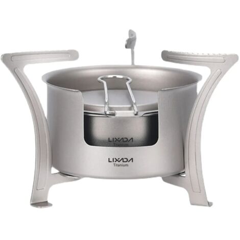Réchaud de camping en titane, réchaud à alcool, mini réchaud de poche ultraléger, réchaud pliant d'extérieur, barbecue à bois, support pour bois de chauffage, réchauds de cuisson portables