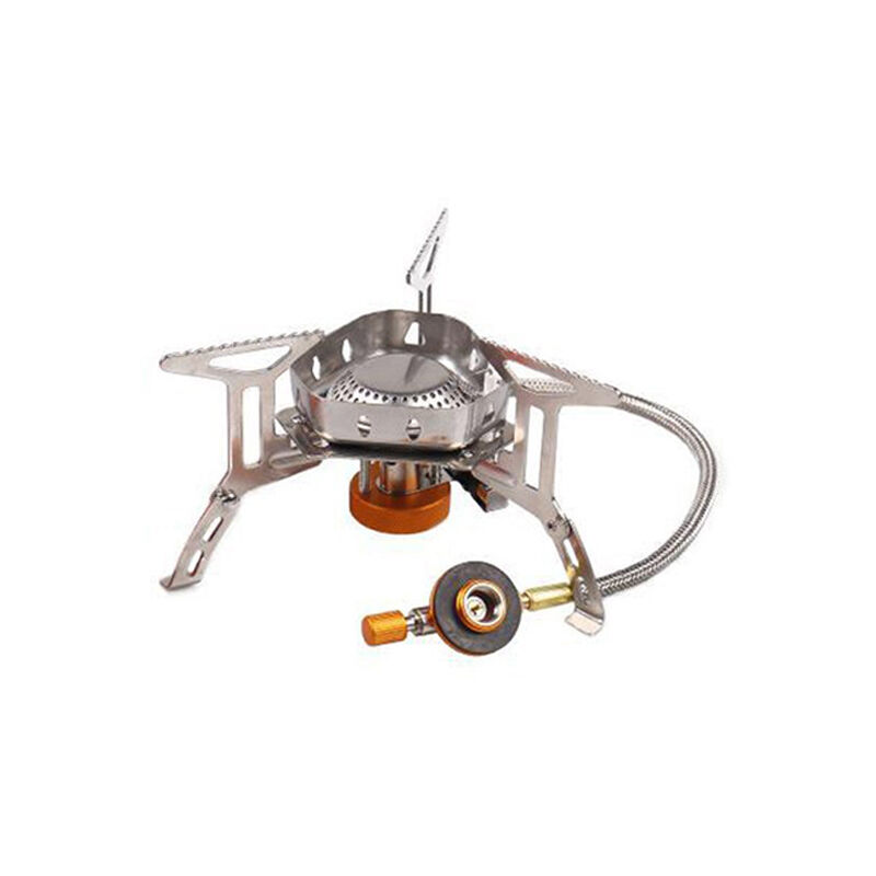 Réchaud de camping Laspi 3500 W gaz pliable coupe-vent allumage piézoélectrique randonnée camping pêche pique-nique Appareils cuisine camping