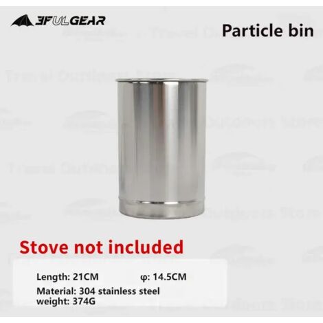 Réchaud de camping portable 3F UL GEAR en acier inoxydable 304 pour tente, chauffage et cuisson en hiver, réchaud à bois de table pour pique-nique et randonnée.