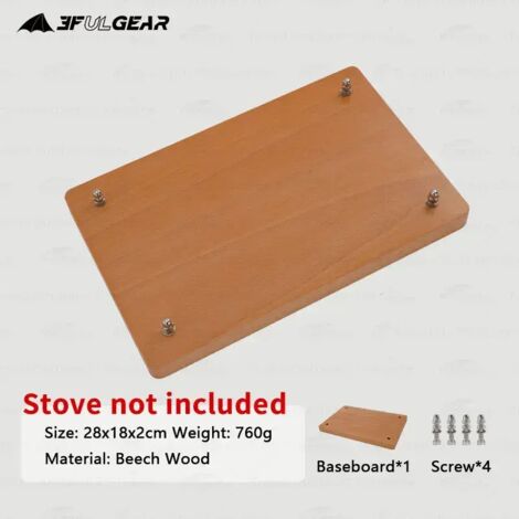 Réchaud de camping portable 3F UL GEAR en acier inoxydable 304 pour tente, chauffage et cuisson en hiver, réchaud à bois de table pour pique-nique et randonnée.