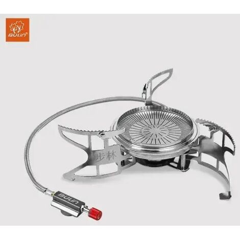 Réchaud de camping portable Bulin Outdoor Stove B15, réchaud à gaz React Field Stove, brûleur coupe-vent, réchauds de cuisine portables