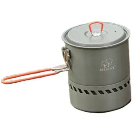 Réchaud de camping portable Bulin S2400, réchaud à gaz avec système de récupération de chaleur intégré et coupe-vent, idéal pour les pique-niques en extérieur.