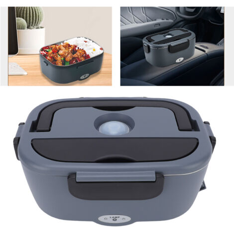 Réchaud électrique portable pour lunch Box 80W avec contenant en acier inoxydable 304 et sac isotherme pour automobile et bureau, utilisation intérieur et extérieur