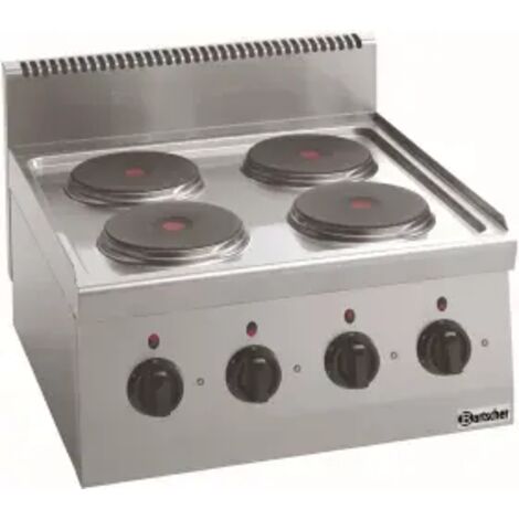 Réchaud Electrique Professionnel - 4 plaques - 8 kW - Bartscher
