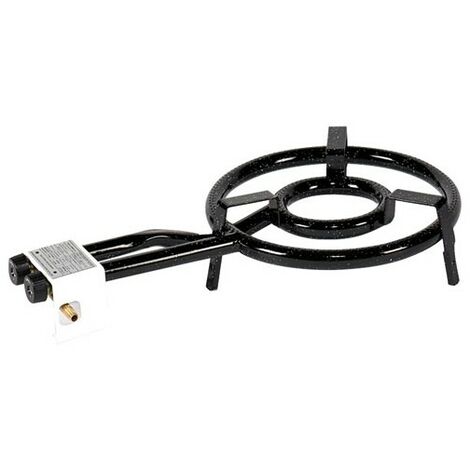 Réchaud gaz 2 feux 35 cm pour plat à paëlla – Puissance 9.5 kW – Compatible butane et propane – Brûleur paella professionnel – Vaello Campos