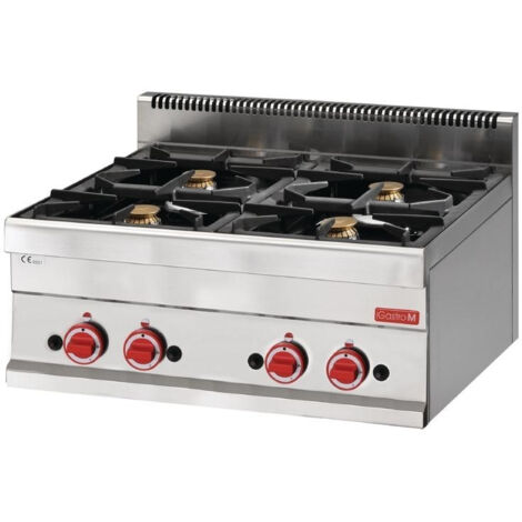 Réchaud Gaz Professionnel série 650 - 4 feux - Gastro M
