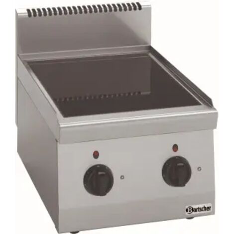 Réchaud vitrocéramique - 2 foyers - 4,3 kW - L 400 x P 600 mm - Bartscher