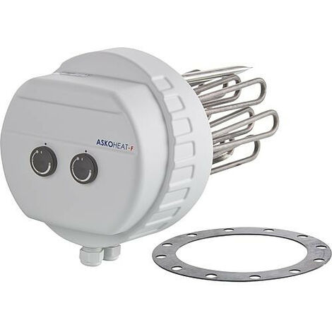 Rechauffeur a bride 18.0/9.0 KW 3x400 V AC, Drm 280 mm longueur 490 mm