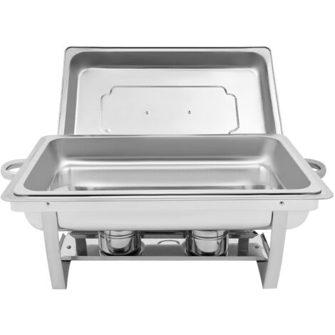Réchauffeur alimentaire pour buffet, réchaud en acier inoxydable, ensemble pour buffet avec réchaud 56 x 34 cm