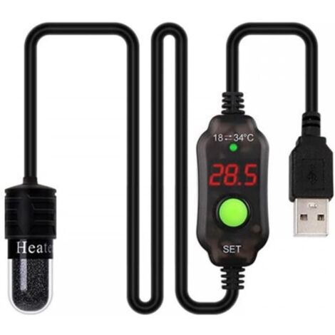 Réchauffeur D'aquarium, Mini Radiateur Submersible pour Aquarium Tige Chauffante Contrôle Précis de la Température pour Aquarium 4L