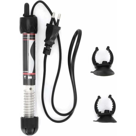 Réchauffeur d'aquarium,100W Mini Tige chauffante Submersible d'aquarium ABS Aquarium thermostatique réglable Tige de Chauffe-Eau Prise EU 220-240V(Prise UE 100W)-LIAIKI