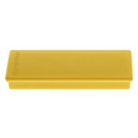 Rechteck-Magnet, BxLxH 19 x 54 x 8 mm, VE 60 Stk, gelb Wandtafelzubehöre