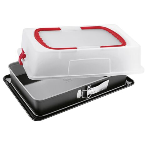 Rechteck-Springform Back-Idee 38 x 25 cm mit Haube