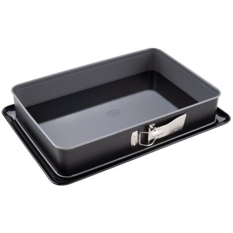 Rechteck-Springform Back-Idee mit Emailboden 38x25x7,5cm
