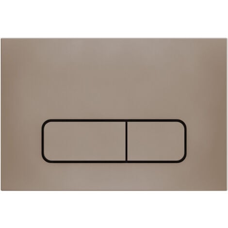KROOS® Rechteckige Betätigungsplatte passend zu Geberit Vorwand - Messing gebürstet