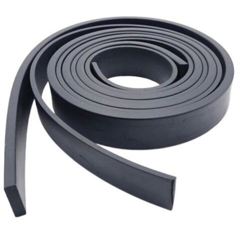Rechteckige Dichtungsleiste aus massivem Gummi, 30 mm breit, 10 mm dick, 3 Meter lang, schwarz