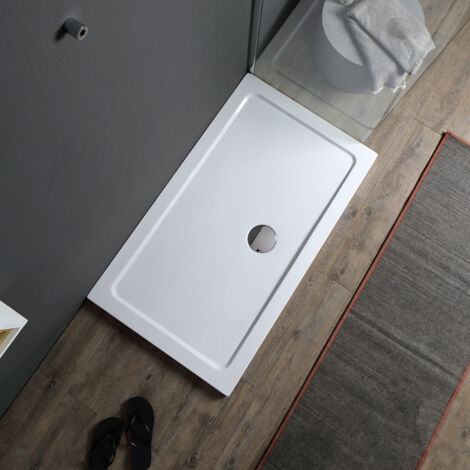 Rechteckige Duschwanne 120x80 weiß