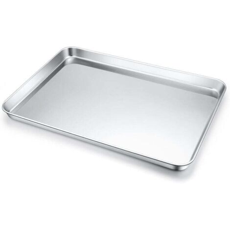 Rechteckige Edelstahl-304-Backform zum Kochen von Reis und Brot, 40 x 60 cm