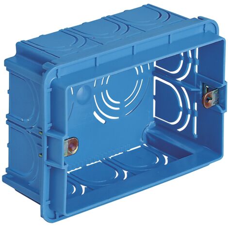 Rechteckige Einbaudose. 3M VIMAR Blau V71303