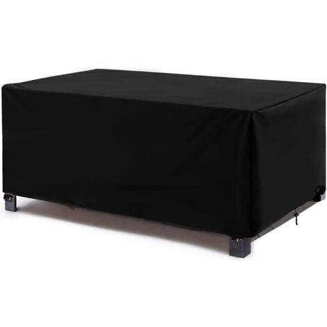 Rechteckige Gartentischabdeckung 200 x 100 x 75 cm (L x B x H) 420D-FF-