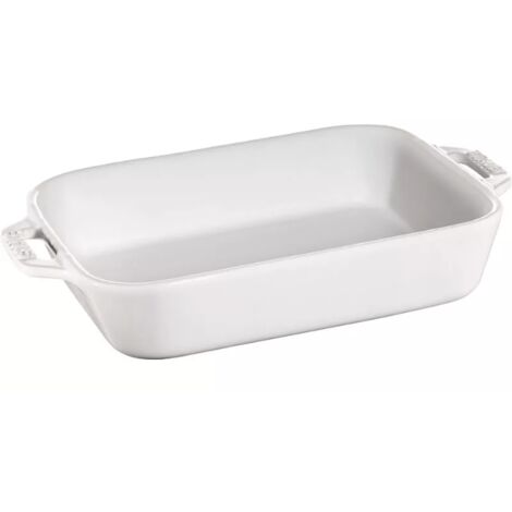 Rechteckige Keramikplatte STAUB 40511-151-0 - weiß 4,5 ltr