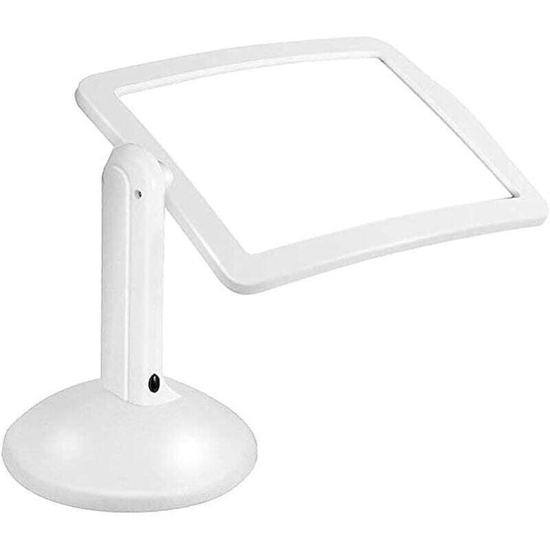 Image of Rechteckige Lupe mit LED-Licht für Sehbehinderte, Bücher, ältere Menschen, Nähen, Schmuck, Lesen