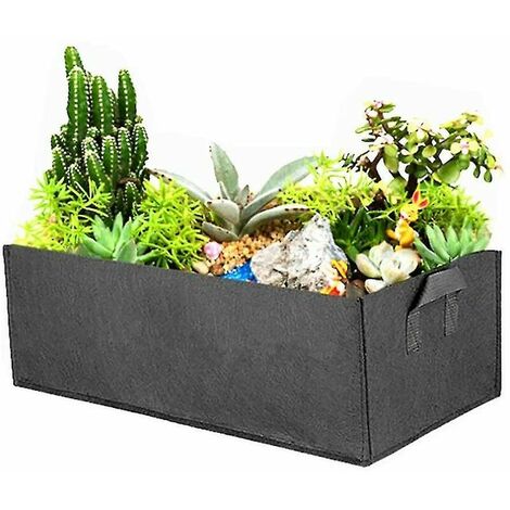 Rechteckige Pflanztasche, quadratisches Hochbeet aus Stoff, quadratisches THSIDNE