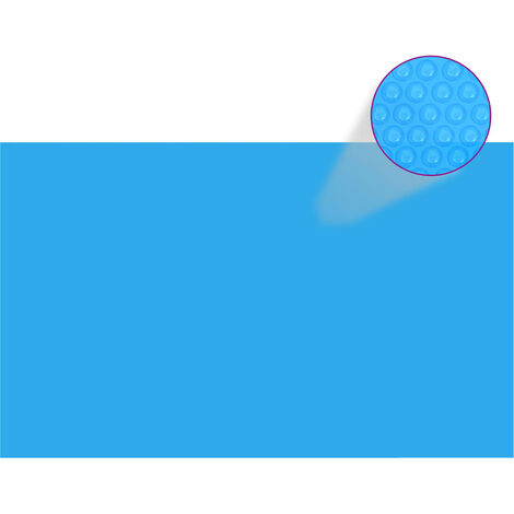 Rechteckige Pool-Abdeckung 260 x 160 cm PE Blau