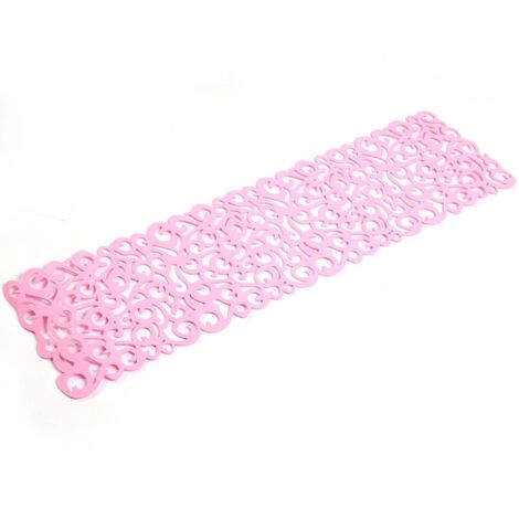Rechteckige, rosa Filztischdecke – Tischset und Platzdeckchen – Wohnaccessoires