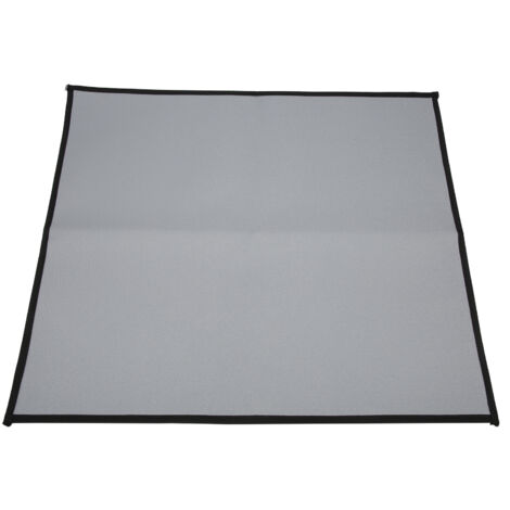 Rechteckige Schutzmatte für Feuerstelle/Grill, 60 x 53 cm, aus tragbarem und feuerhemmendem Silikon, ideal zum Campen.