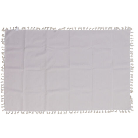 Rechteckige Tischdecke aus Baumwoll-Leinen-Mischgewebe, wasserdicht und fleckenabweisend, waschbar und knitterfrei, mit Fransen, für das Esszimmer