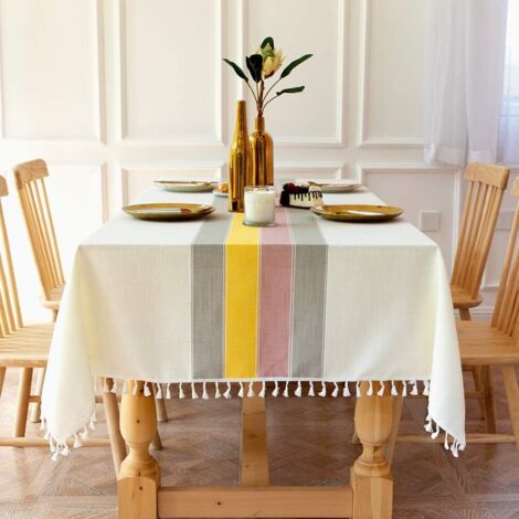 Rechteckige Tischdecke, fleckenabweisend, elegant