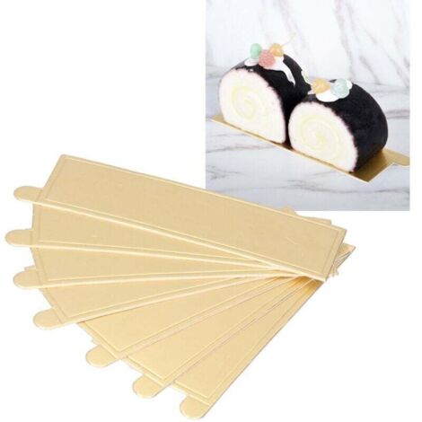 Rechteckige Tortenplatten, Schaumstoff-Desserttabletts für Cupcakes, Dekorationswerkzeuge aus Pappe, 100 Stück