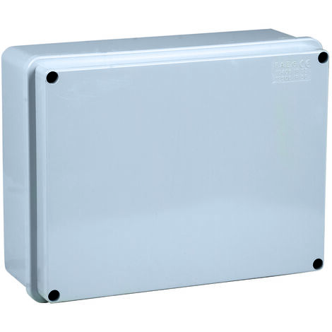 Rechteckige wasserdichte Anschlussdose mit Abdeckung und Metallschrauben 150x110x70mm mit glatten Wänden IP56 FAEG - FG13505