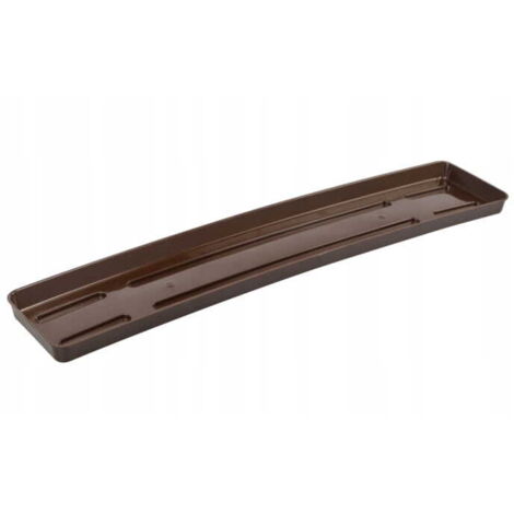 Rechteckiger Balkon-Blumentopfständer 60x2,3 cm braun
