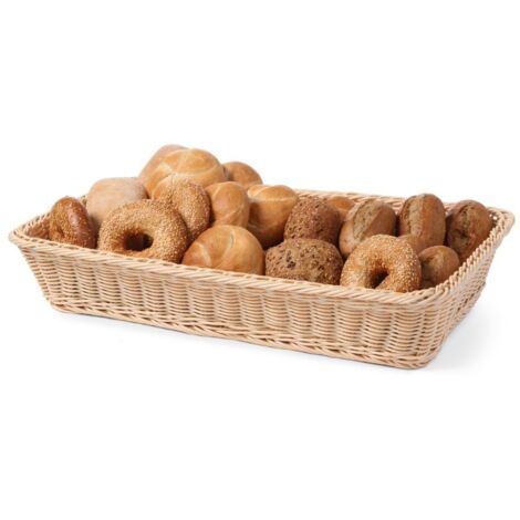 Rechteckiger Brotkorb aus Polyrattan - Hendi 561102