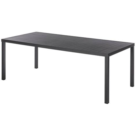 Rechteckiger Gartentisch Piazza in Graphitgrau - 8 Plätze