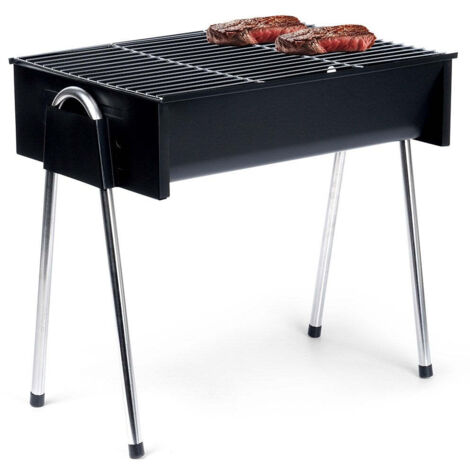 Rechteckiger Grill auf hohen Beinen, 48 cm
