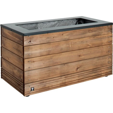 Rechteckiger Pflanzkasten Collector 45 x 90 x 49 cm l 133 Liter - bois