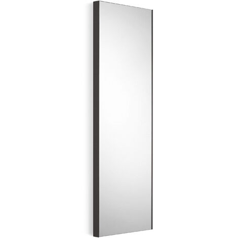 Rechteckiger Spiegel mit schwarzem geprägtem Rahmen Lineabeta Speci cm 44,5x100