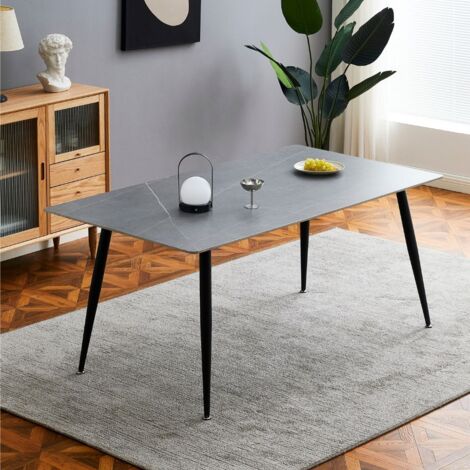 Rechteckiger Tisch 160x90 Marmor-Effekt