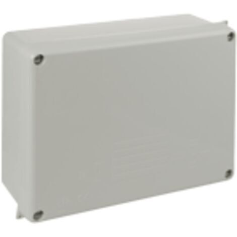 Rechteckiger wasserdichter Anschlusskasten ohne Konen IP65/IK08 220x170x80mm/230x180x88mm mit Verschlussdeckel mit grauen Schrau