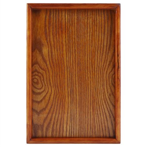 Rechteckiges Holztablett für Vorspeisen und zur Aufbewahrung, ideal für Tee zu Hause oder im Hotel (30x20 cm)