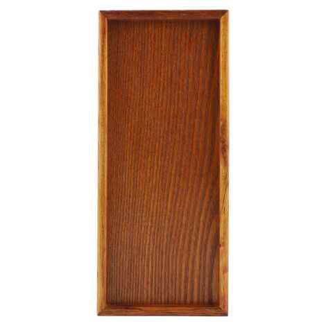 Rechteckiges Holztablett zum Servieren von Tee und Snacks – 35 x 15 cm