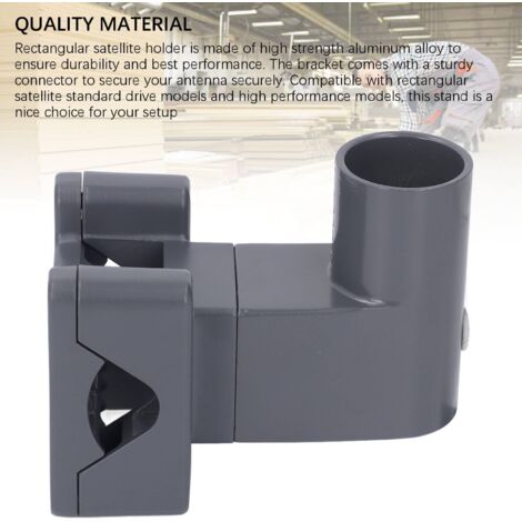 Rechteckiges Montageset für Wohnmobile und Halterung – Aluminiumlegierung, kompatibel mit der 2. Generation – Durchmesser 20–50 mm – 3 Verbinder und 17 Schrauben