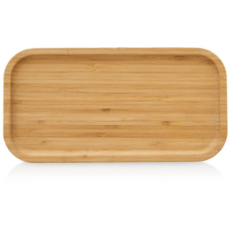 Rechteckiges Serviertablett aus Bambus 25x13 cm